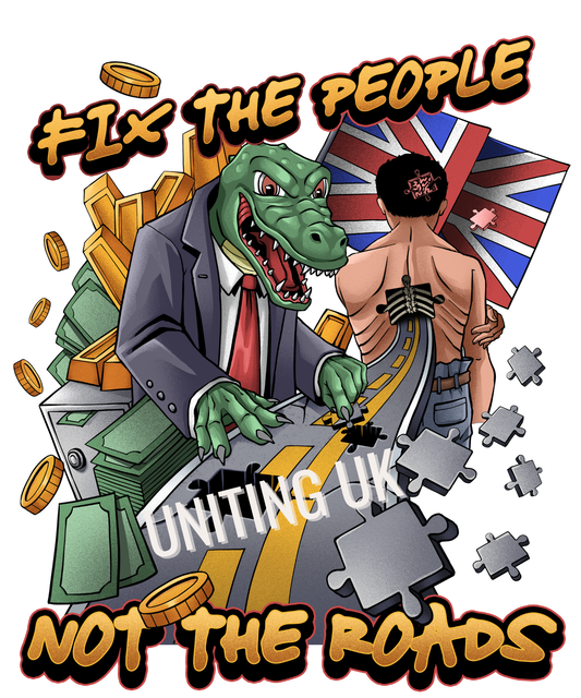 mental health protest poster fix the people not the roads digital download