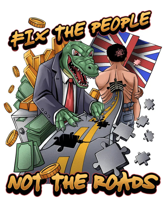 Protest Art Promoting People Over Infrastructure