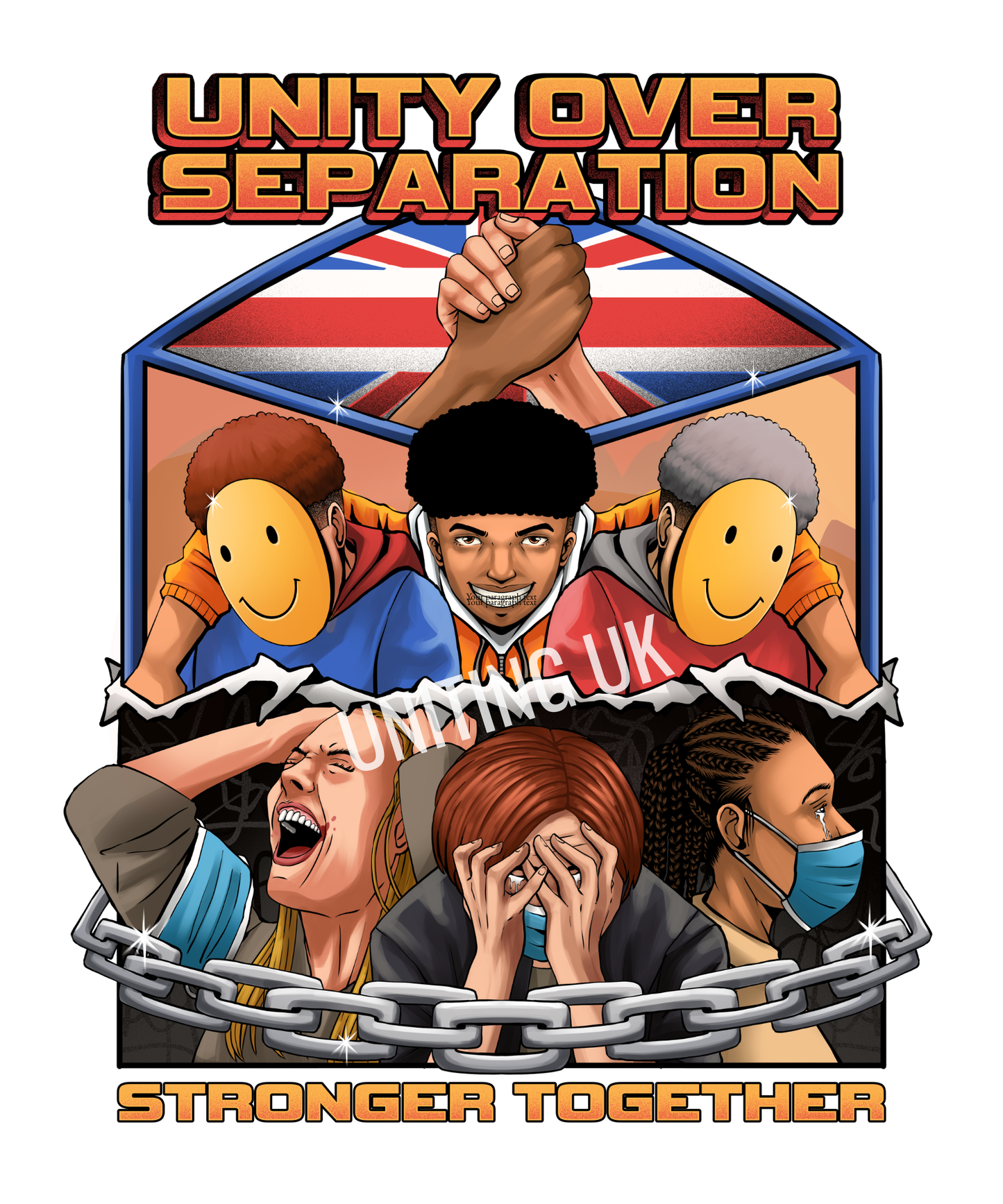 Unity Over Separation – Unity Poster (Stronger Together Digital Download)